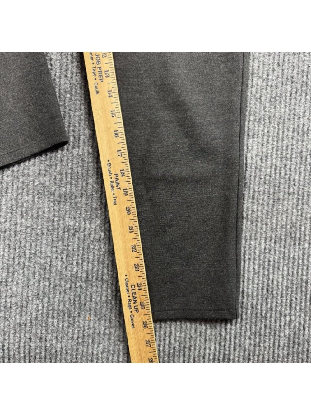 Theory Shawn C2 Luxe Ponte Leggings Pants Womens XL Gray Pull On Crop Ankle EUC - Picture 7 of 10